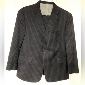 Hart Schaffner Marx pinstripe suit.